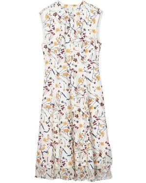 3.1 Phillip Lim Bliss Floral-Print Sleeveless Midi Dress - White