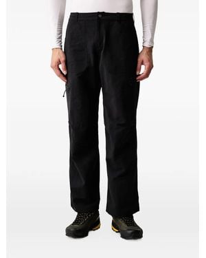 Mammut Logo-Embroidered Cargo Trousers - Black