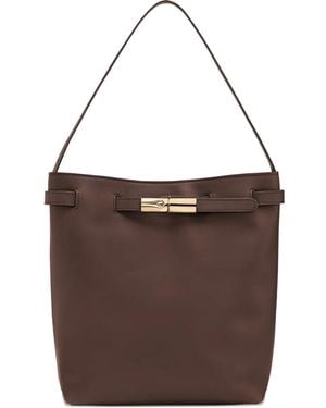 Longchamp Borsa Tote Le Roseau Piccola - Marrone