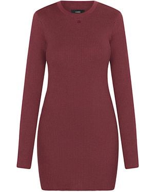 Amiri ロングスリーブ ミニドレス - パープル