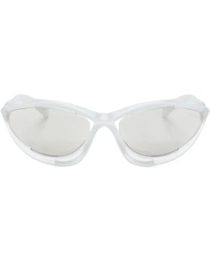 Prada Wraparound-Frame Sunglasses - White