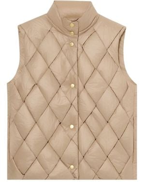 Brooks Brothers Wattierte 3D Weste - Natur