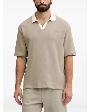 Guess Logo-Detail T-Shirt - Natural