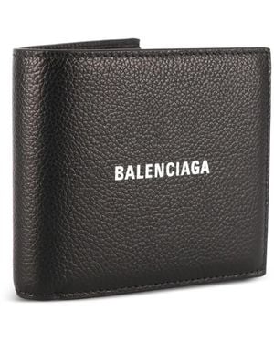 Balenciaga Portefeuille Cash À Logo Imprimé - Black