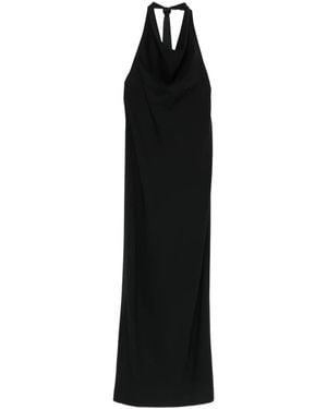 Burc Akyol Cowl-Neck Midi Dress - Black