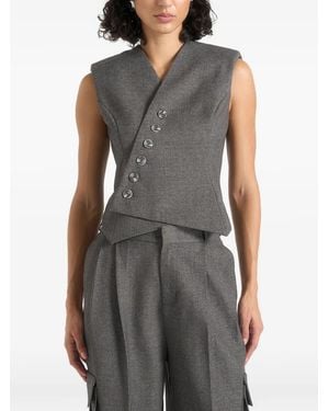 Manière De Voir Chaleco Laurence Cruzado - Gris