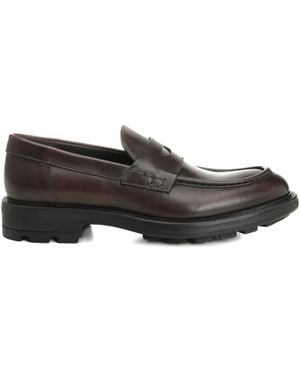 Corvari Mocassins En Cuir - Gris