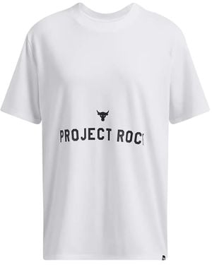 Under Armour Project Rock Campus Q3 T-Shirt - White