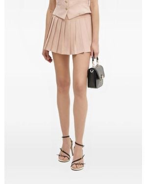 Guess Pleated Mini Skirt - Natural