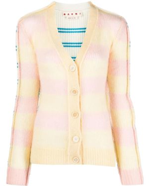 Marni ストライプ カーディガン - ナチュラル