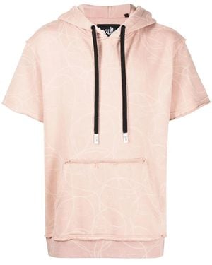 Haculla Laser Short-Sleeve Hoodie - Pink