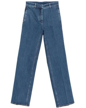 N°21 Vaqueros Con Parche Del Logo - Azul