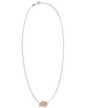 Aliita Piggy Necklace - White