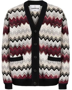 Missoni シェブロンパターン カーディガン - グレー