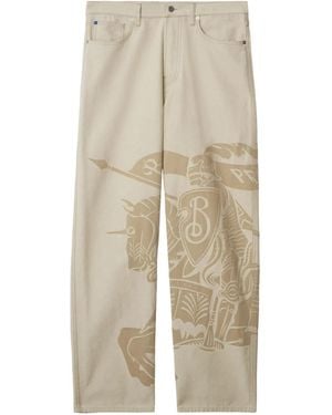 Burberry Ekd Jeans - Natural