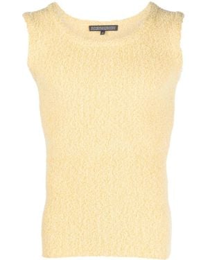 Robyn Lynch Textured Knit Tank Top - Yellow