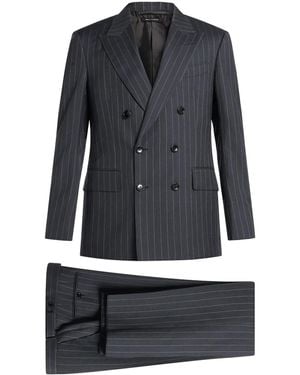 Tom Ford Pinstriped Suit - Black