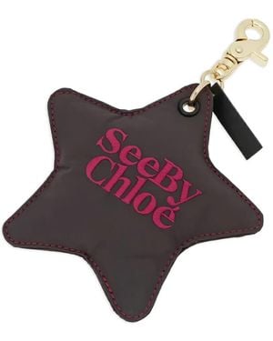 See By Chloé Star-Shaped Keyring - Red