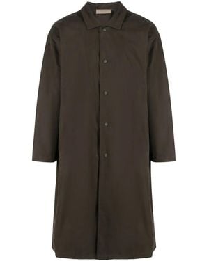 Fear Of God Cotton Long Coat - Grey