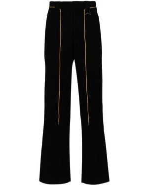 Rhude Classic Straight-leg Trousers - Black