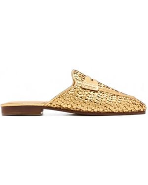 Sam Edelman Tullie Woven Mules - Metallic