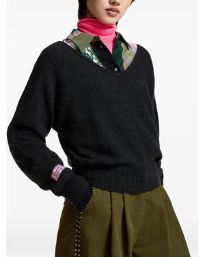 Essentiel Antwerp Kage Pullover Mit Fledermausärmeln - Schwarz