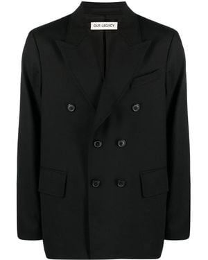Our Legacy Unconstructed Db Blazer - Black