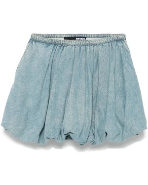 ROTATE BIRGER CHRISTENSEN Denim Balloon Mini Skirt - Blue