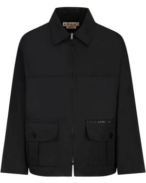 Marni Zip-Up Jacket in Black for Men | Lyst