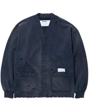Neighborhood フレイドヘム スウェットシャツ - ブルー