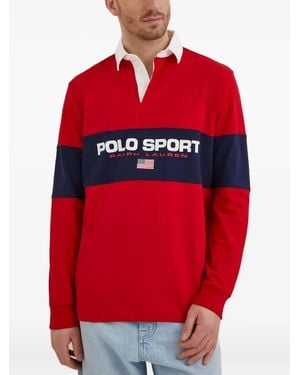 Polo Ralph Lauren Long-Sleeves Polo Shirt - Red