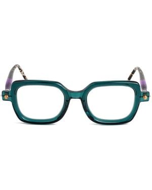 Kuboraum P4 Square-Frame Glasses - Green