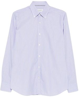 Tintoria Mattei 954 Striped Long-Sleeve Shirt - White