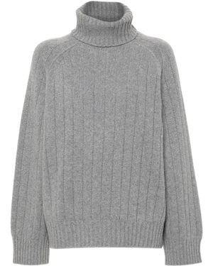 KENZO Ribbed-Knit Jumper - Grey