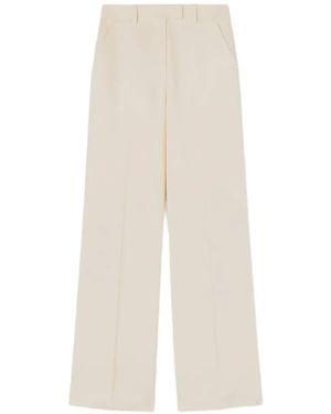 RETORI Pleated Wide-Leg Trousers - White