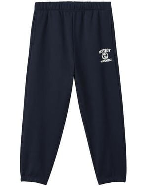 Chocoolate Embroidered-Detail Track Pants - Blue