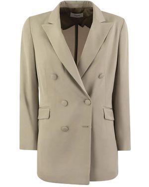 SAULINA Anita Double-Breasted Blazer - Natural