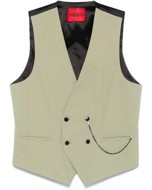 HUGO Panelled Waistcoat - Green