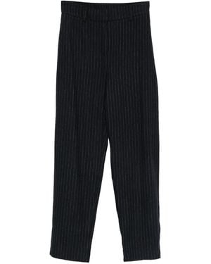 Suncoo Pinstriped Trousers - Black