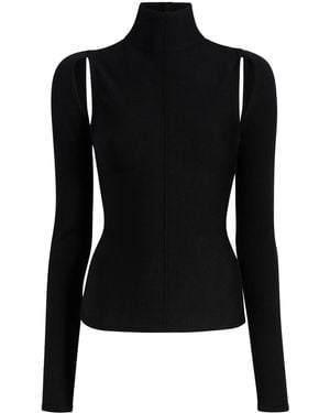KHAITE The Marlowe Blouse With Back Opening - Black