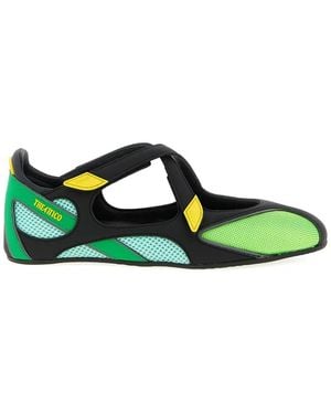 The Attico Floor 1 Mesh Ballerina - Green