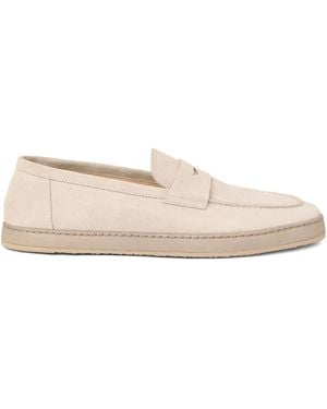 Brunello Cucinelli レザーローファー - ナチュラル
