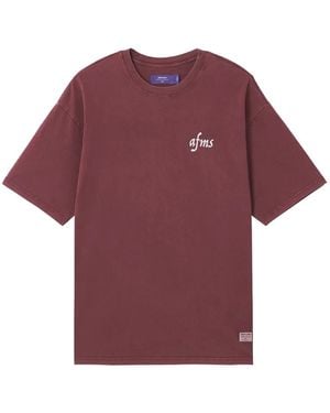 AFTERMATHS Camiseta con elefante bordado - Morado