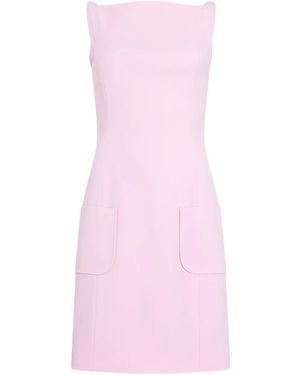 Patou Pocket Strap Mini Dress - Pink