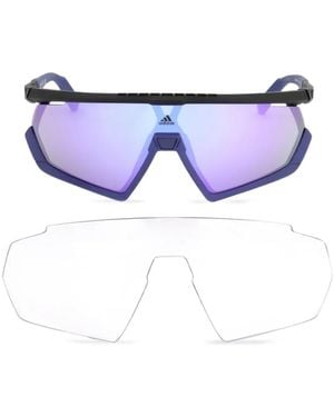 adidas Gafas De Sol Con Montura Geométrica - Azul