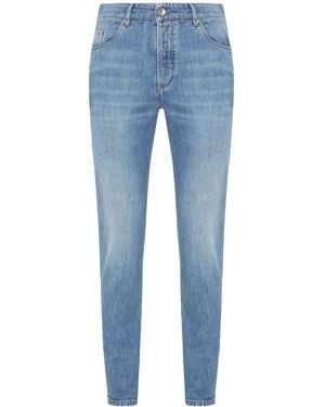 Brunello Cucinelli Denim Cotton Jeans - Blue