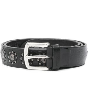 Eraldo Embellished-Buckle Belt - Black