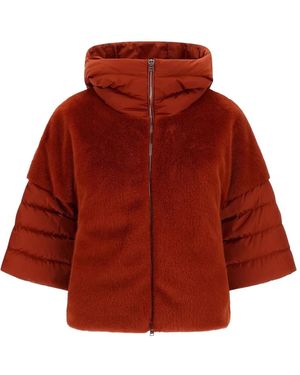 Herno Veste Matelassée À Capuche - Red
