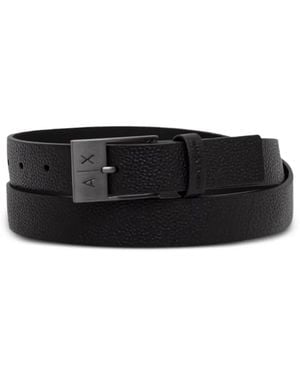 ARMANI EXCHANGE Riñonera Texturizada Con Placa Del Logo - Negro