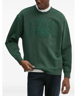 Levi's Embroidered Cotton Sweatshirt - Green